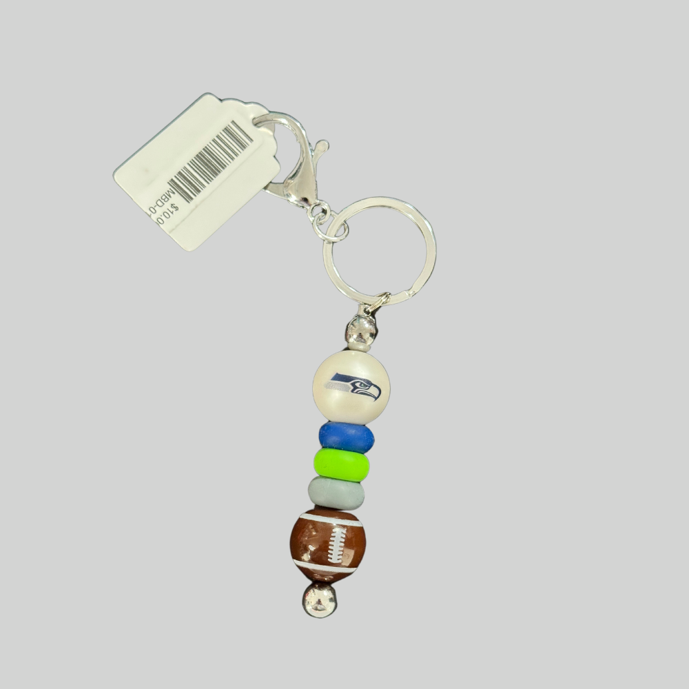 Sports Beaded Keychains