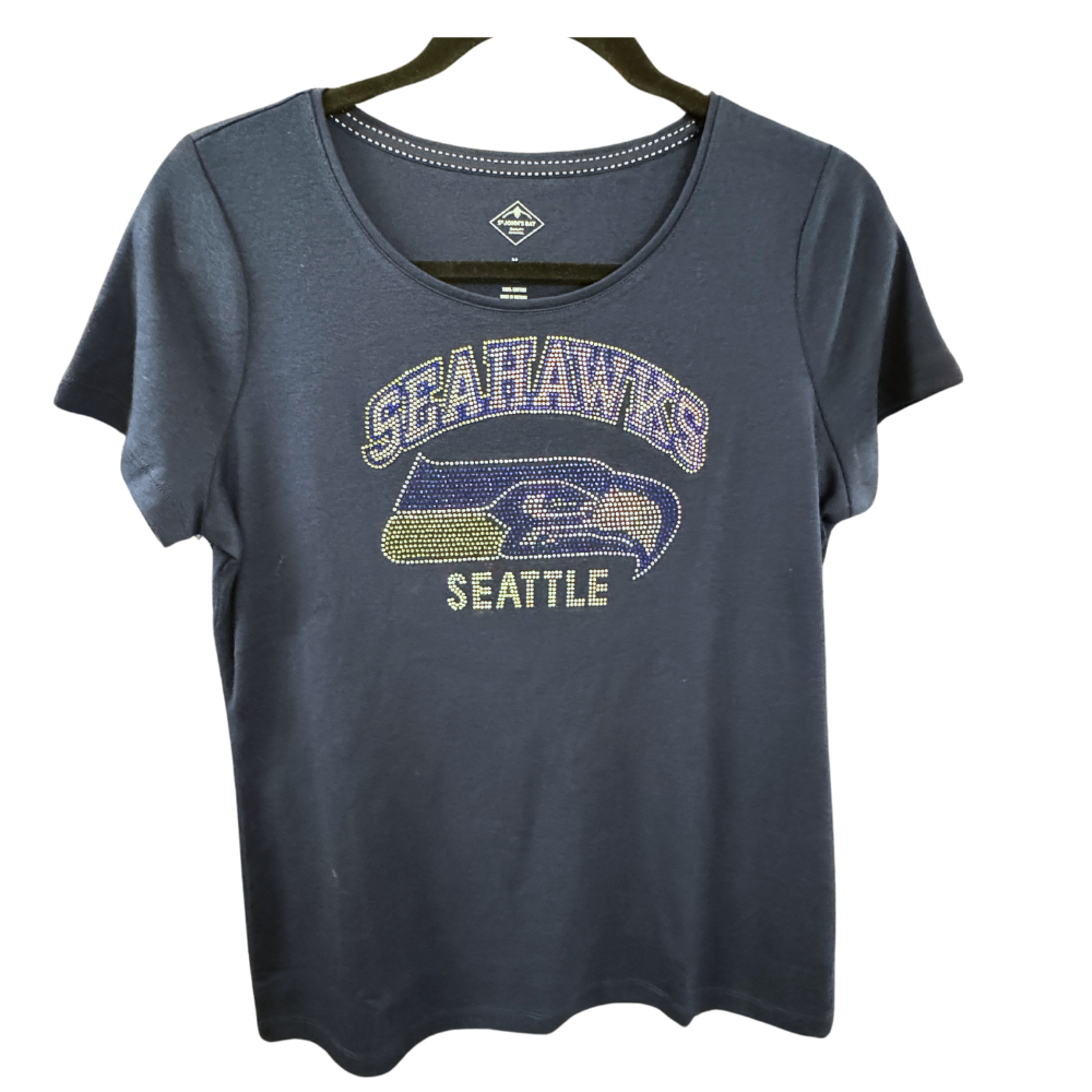 Seahawks Bling T-Shirt - Short Sleeve