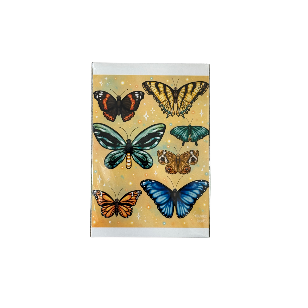 Butterflies Small Art Print - Original Artwork by Naterade Creates