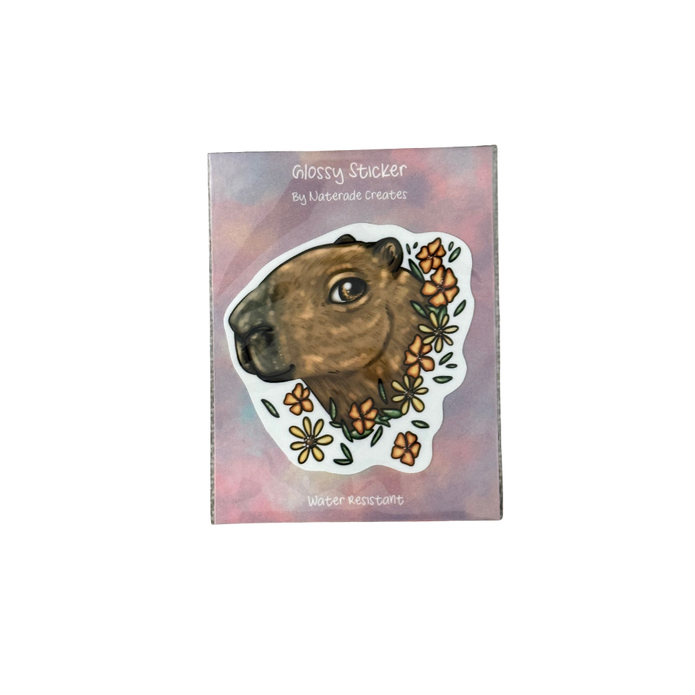 Capybara Sticker - Original Artwork