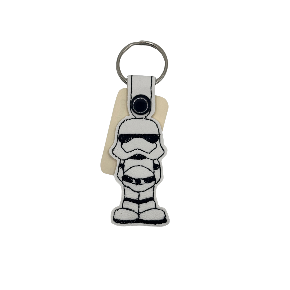 Decorative Embroidered Keychain - Assorted Designs & Styles