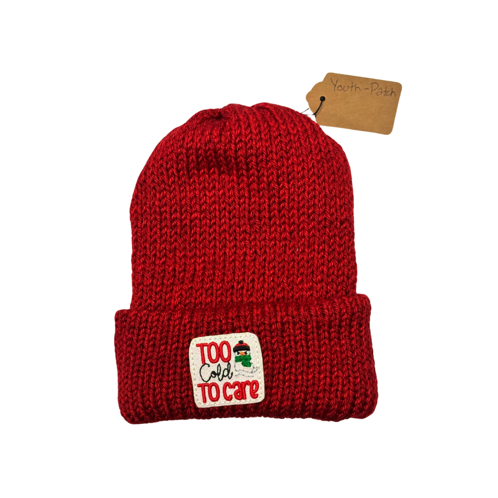 Youth Crocheted Hat with Patch