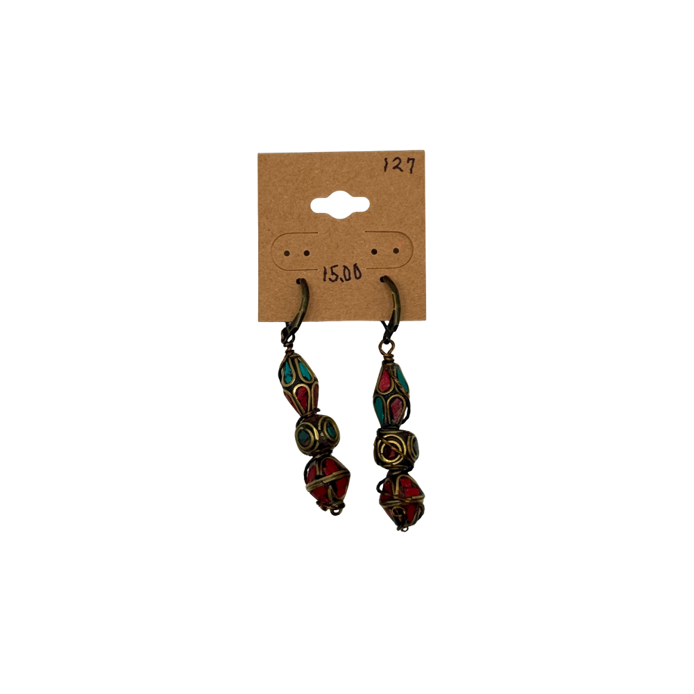 Handmade Antique Copper Earrings