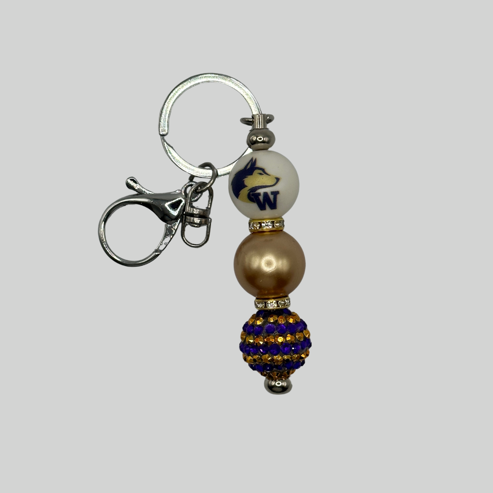 Sports Beaded Keychains