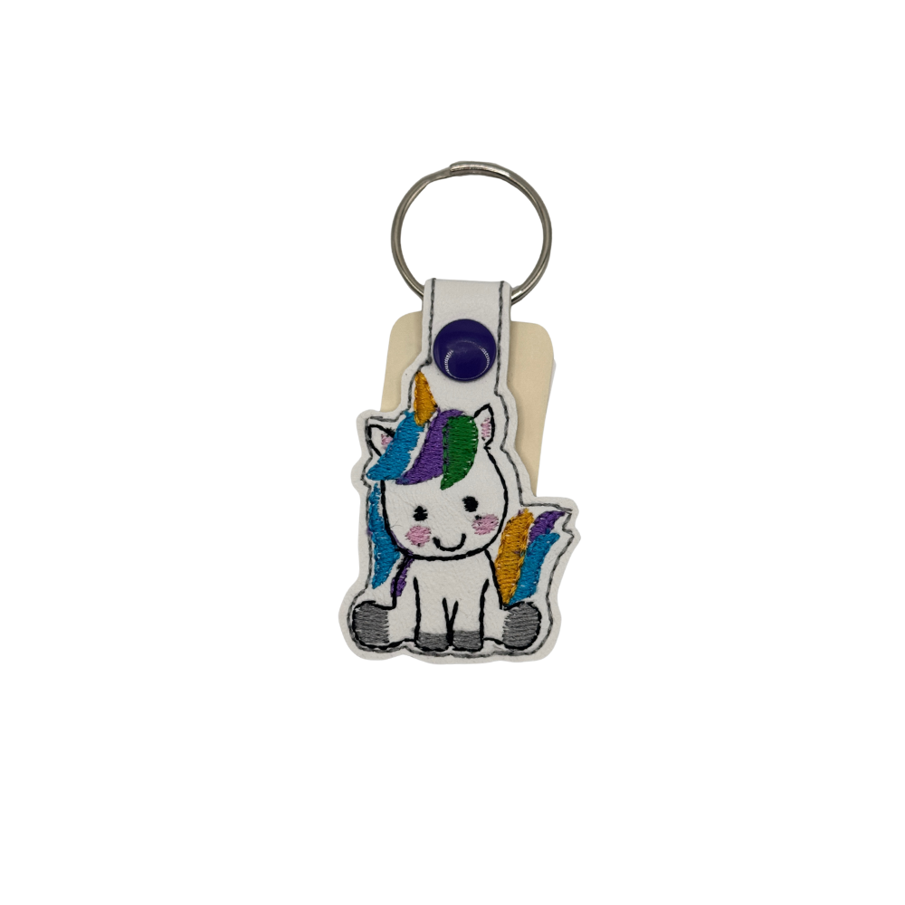 Cute Animal & Fantasy Creature Embroidered Keychain