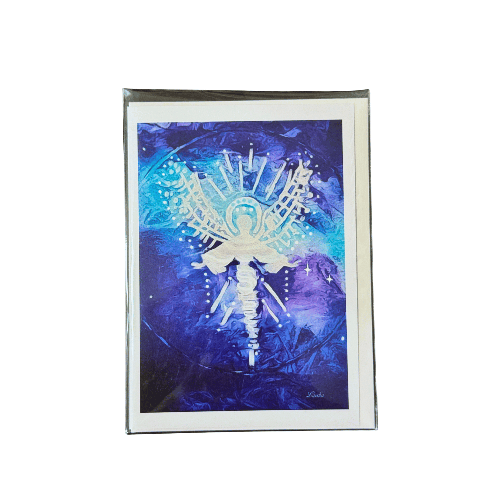White Angel Greeting Card