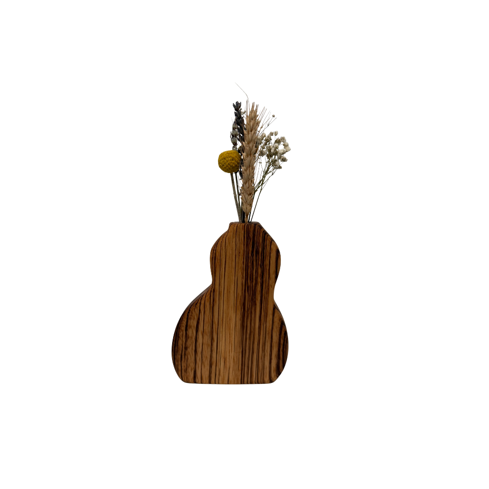 Wood Flower Vase