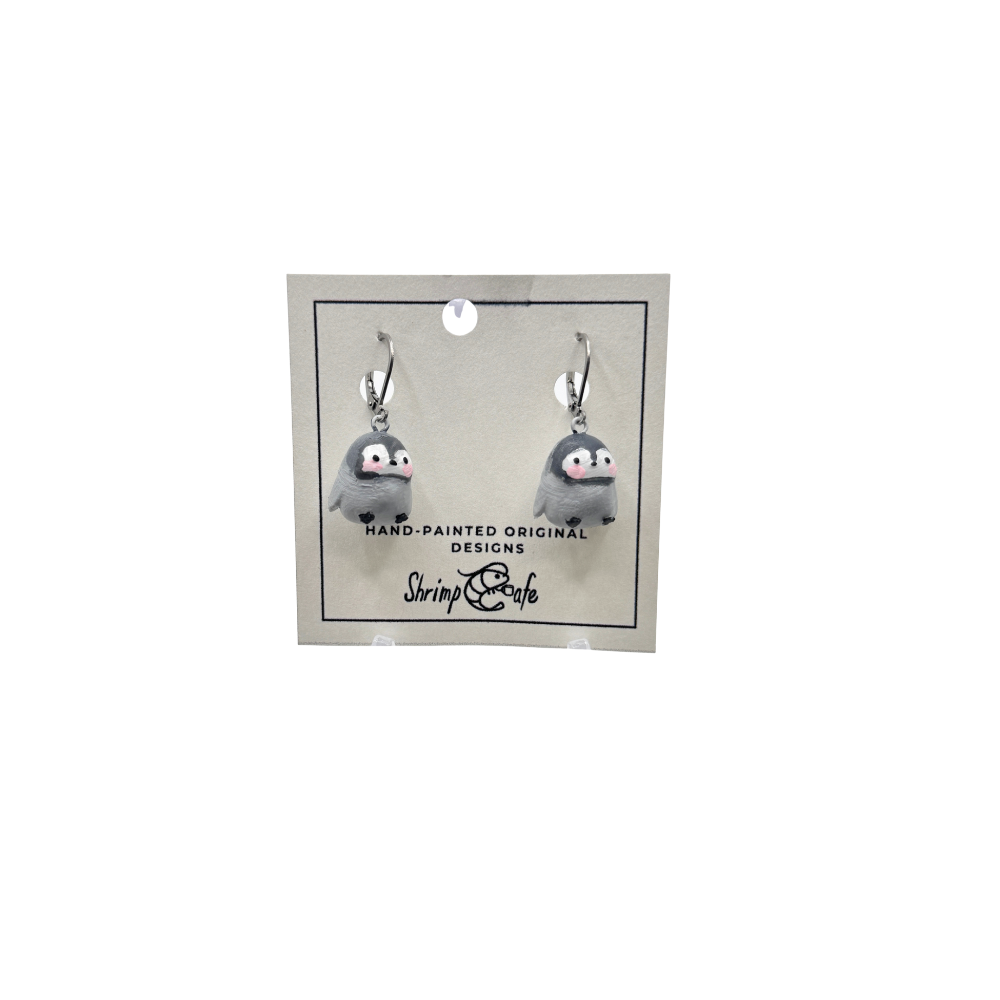 Penguin - Handcrafted Earrings