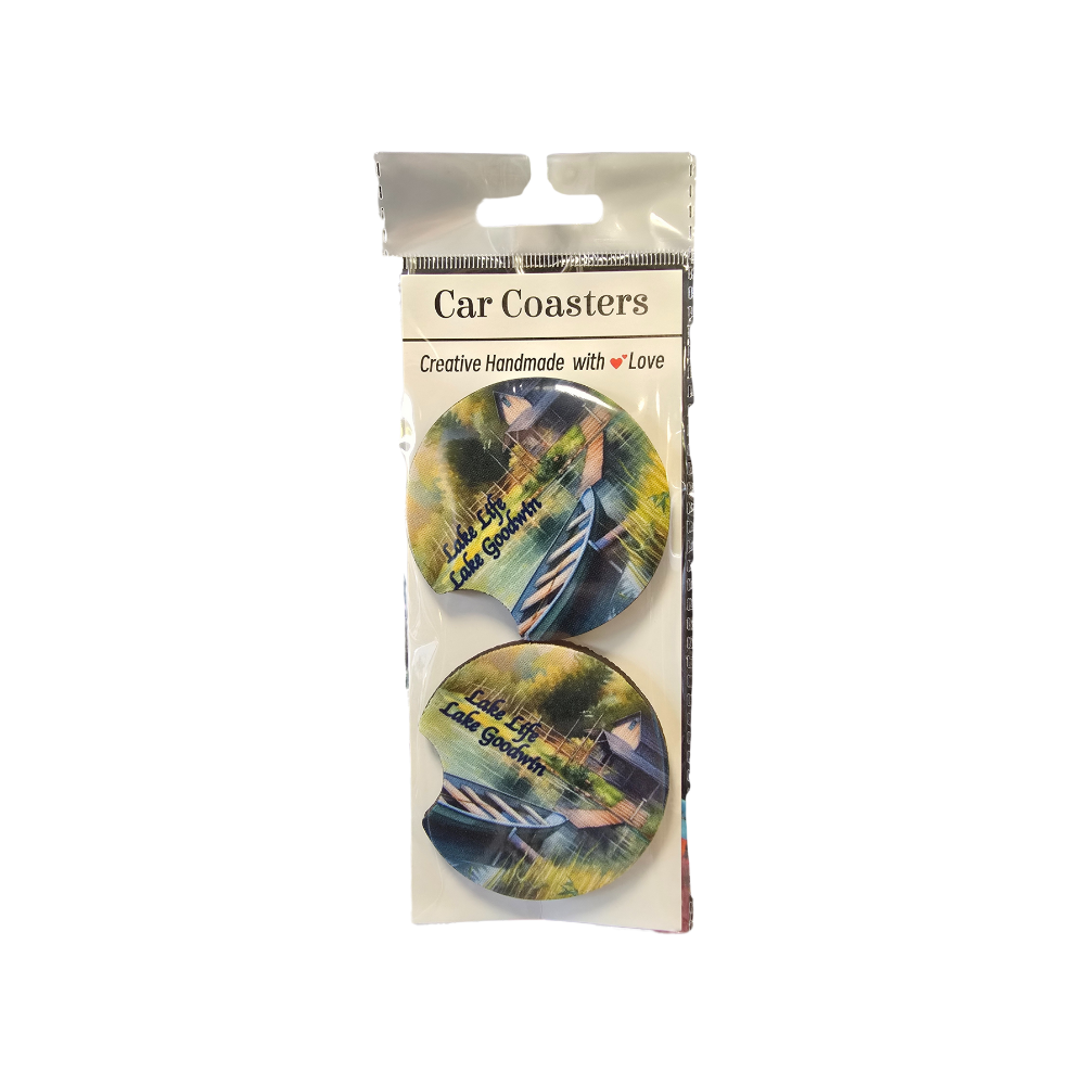 Neoprene Car Coasters - 7 Lakes - 2pk