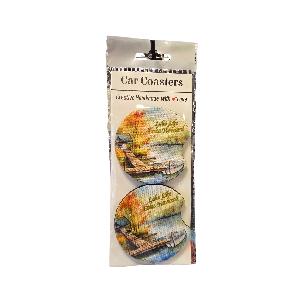 Neoprene Car Coasters - 7 Lakes - 2pk