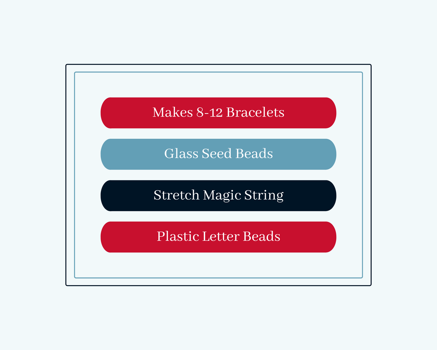 Custom Phrases- Express Your Love for the Seattle Kraken with our DIY Friendship Bracelet Kit - Make 8-12 Bracelets
