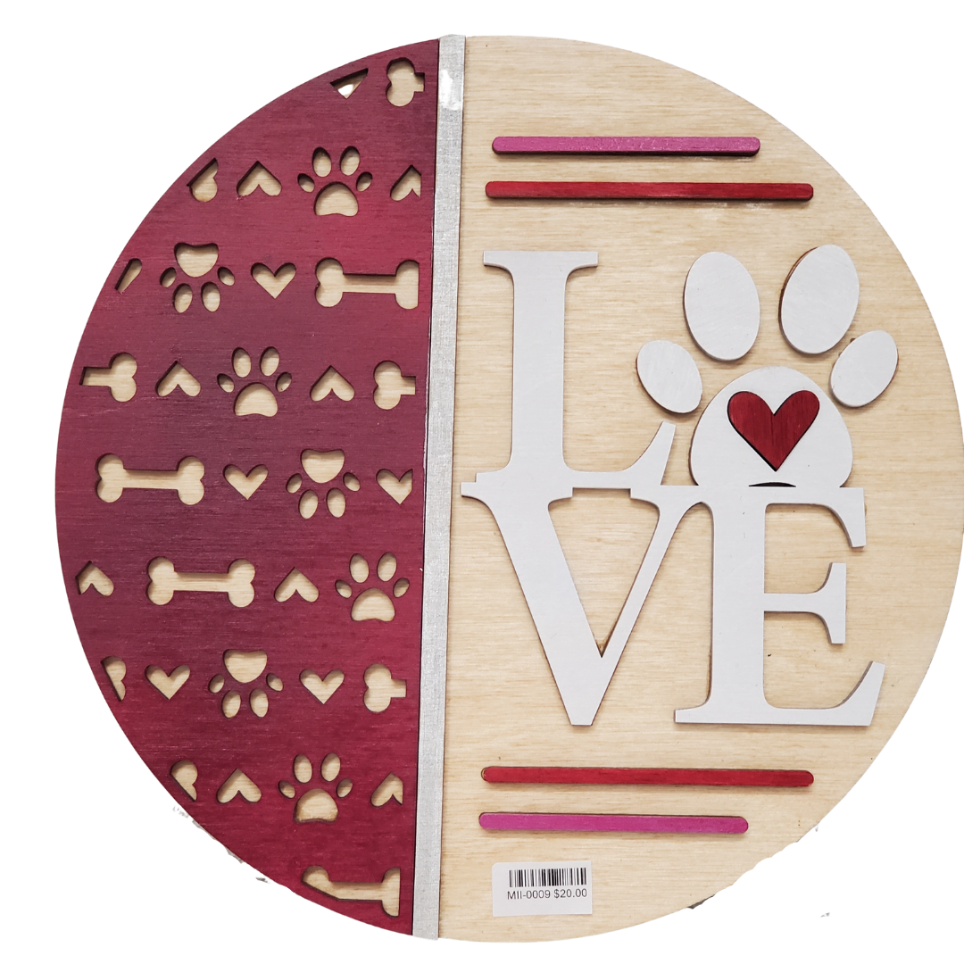 Puppy Love 8" Mini Round Signs