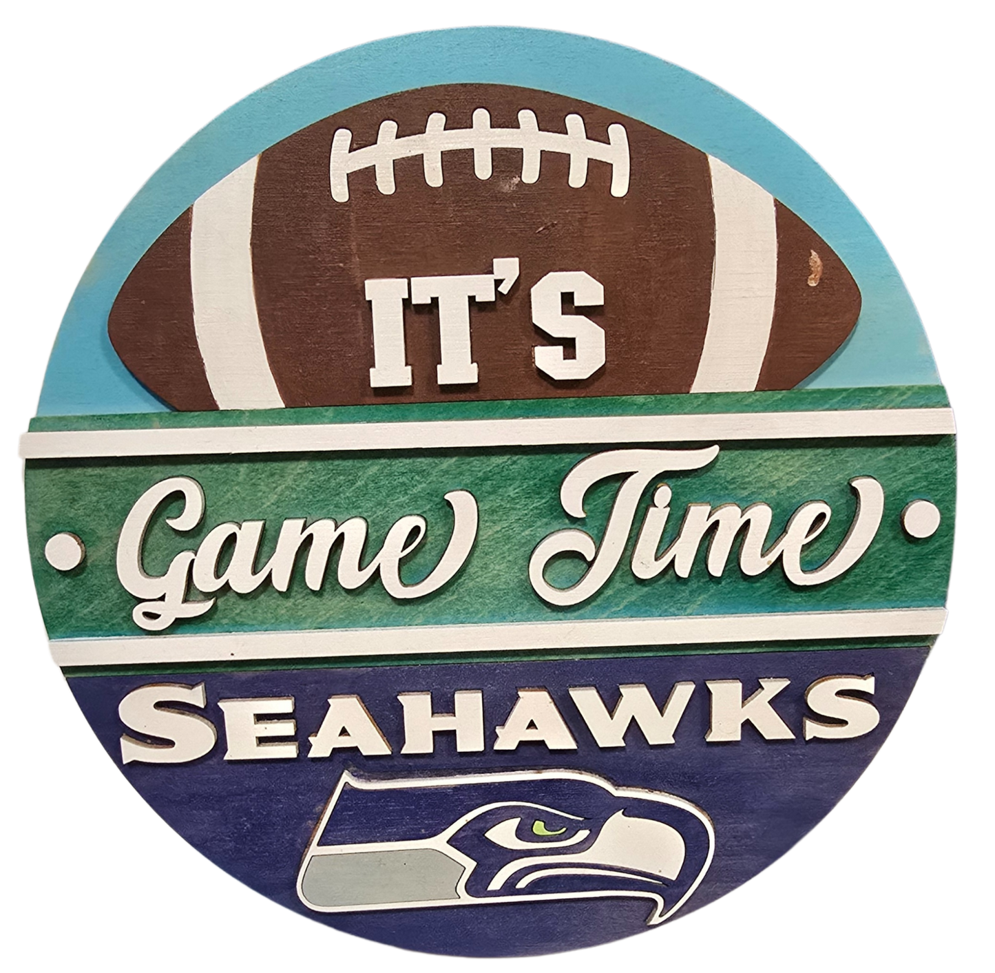 Seahawks Wood Rounds