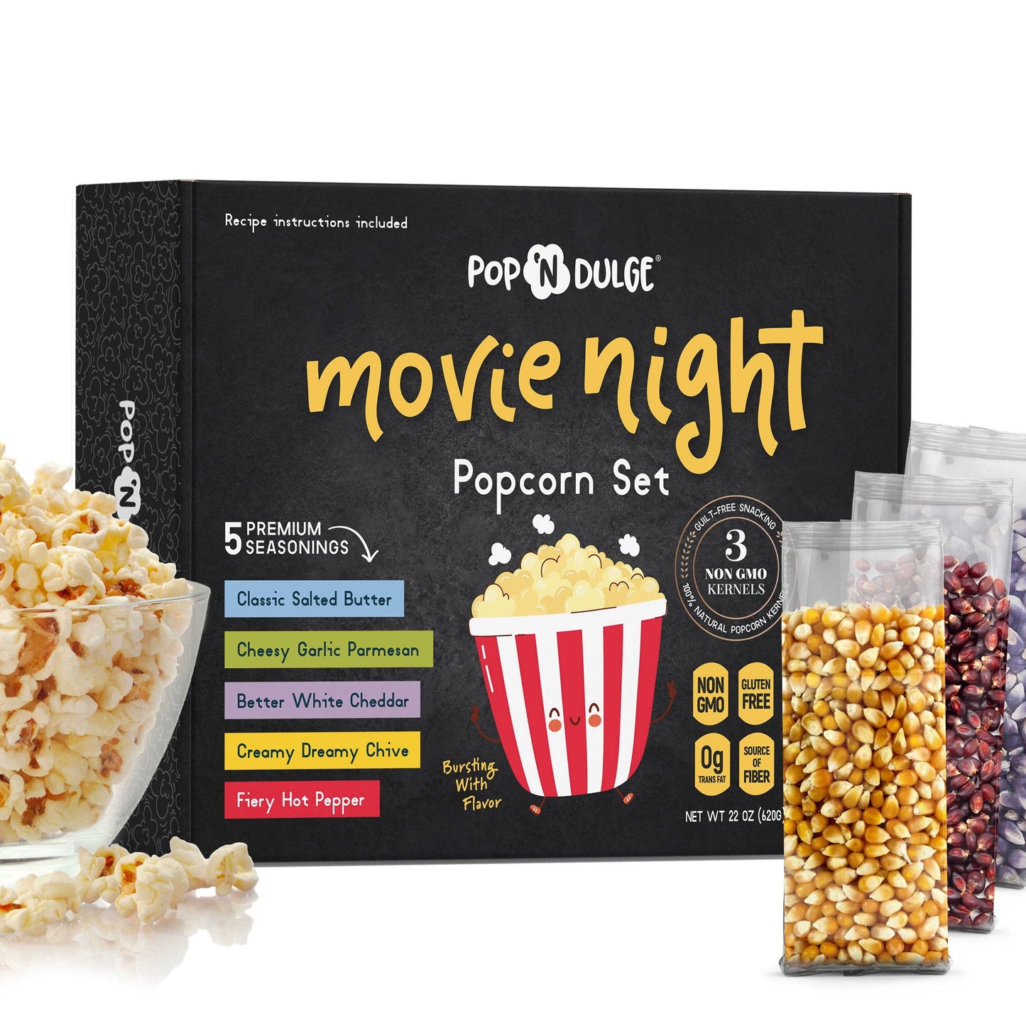 Movie Night Gift Basket Popcorn Gift Set