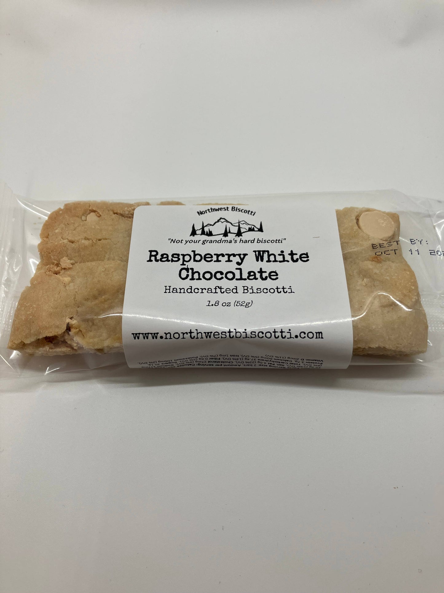 Raspberry White Chocolate Biscotti