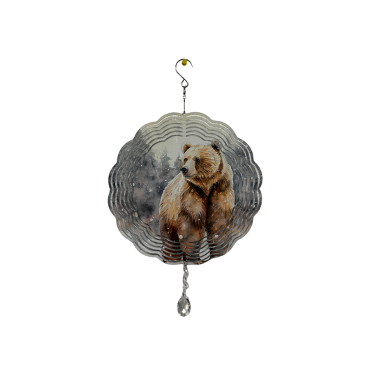 10" Round Wind Spinner Bear