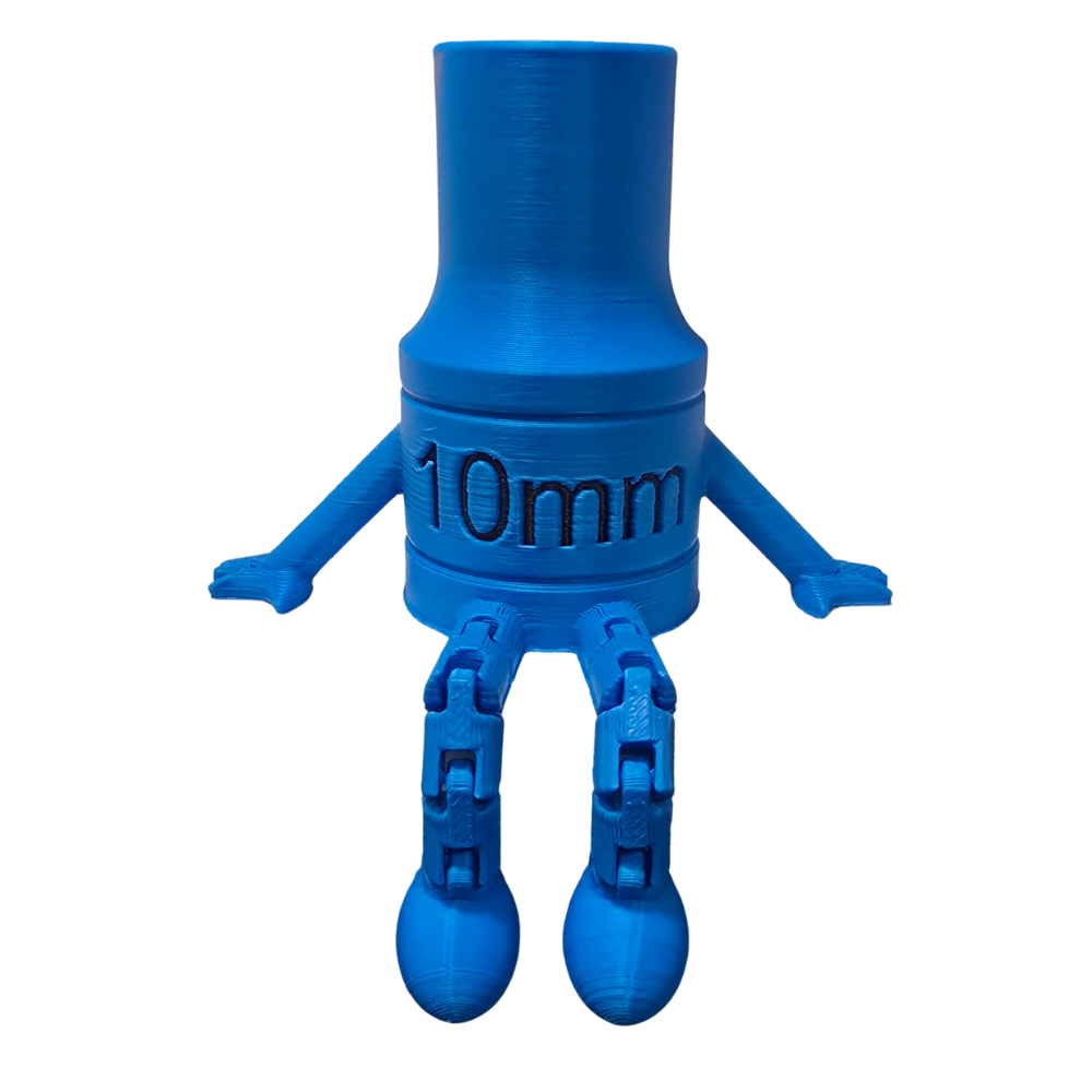 3D Print | 10mm Socket Man Blue
