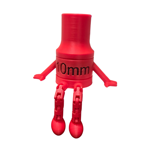 3D Print | 10mm Socket Man Red