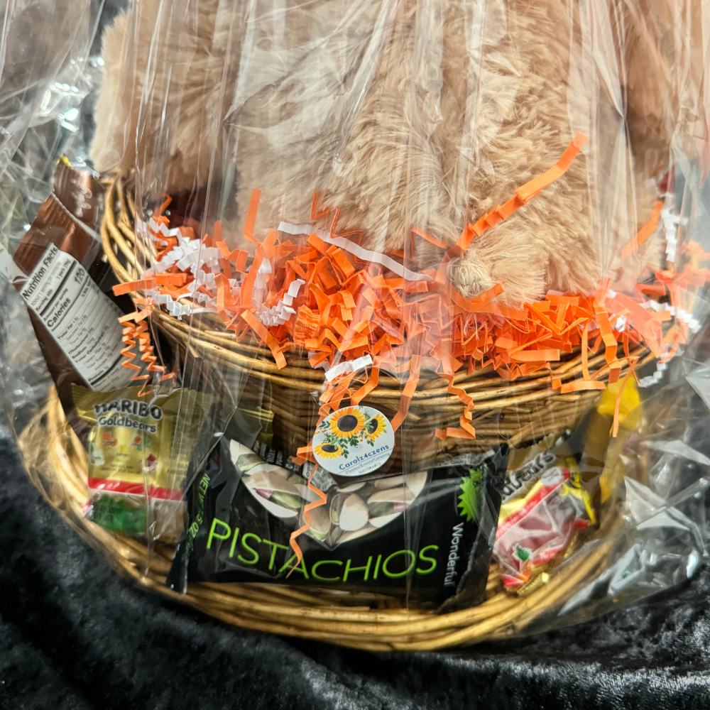 Teddy Bear & Candy Gift Basket