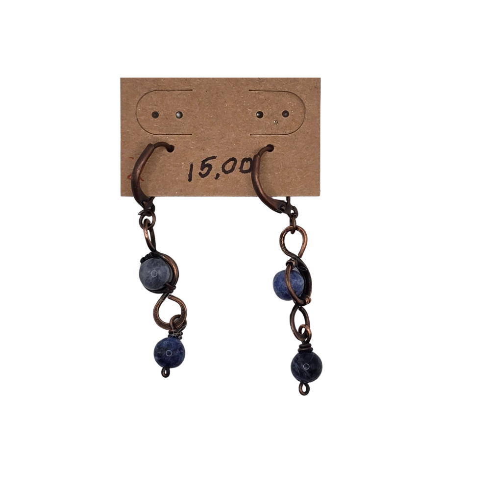 Handmade Antique Copper Earrings
