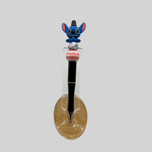 Stitch Beaded Writing Pen - With Bonus Refill - Multiple Designs Available
