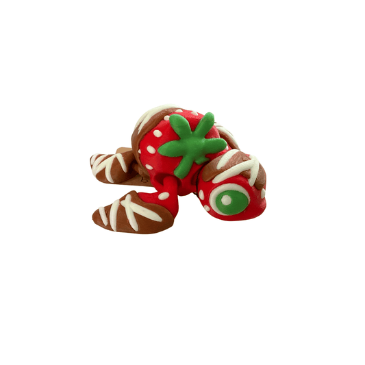 Chocolate Strawberry Turtle - 3D Printed