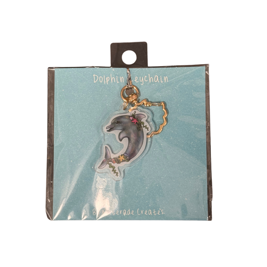 Dolphin Keychain - Original Artwork