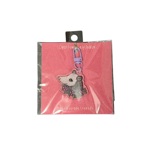 Opossum Keychain - Original Artwork