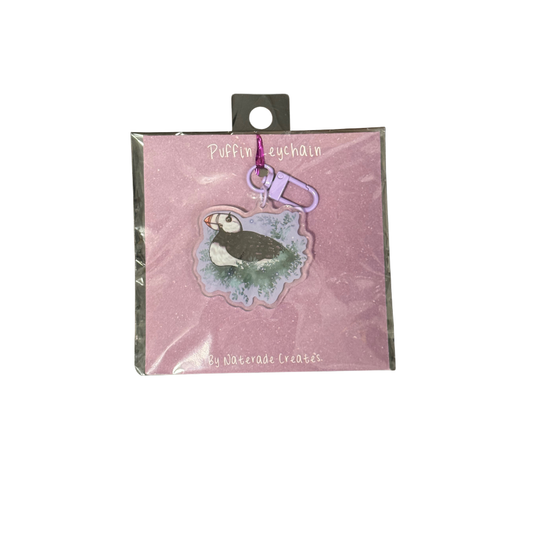 Puffin Keychain - Original Artwork
