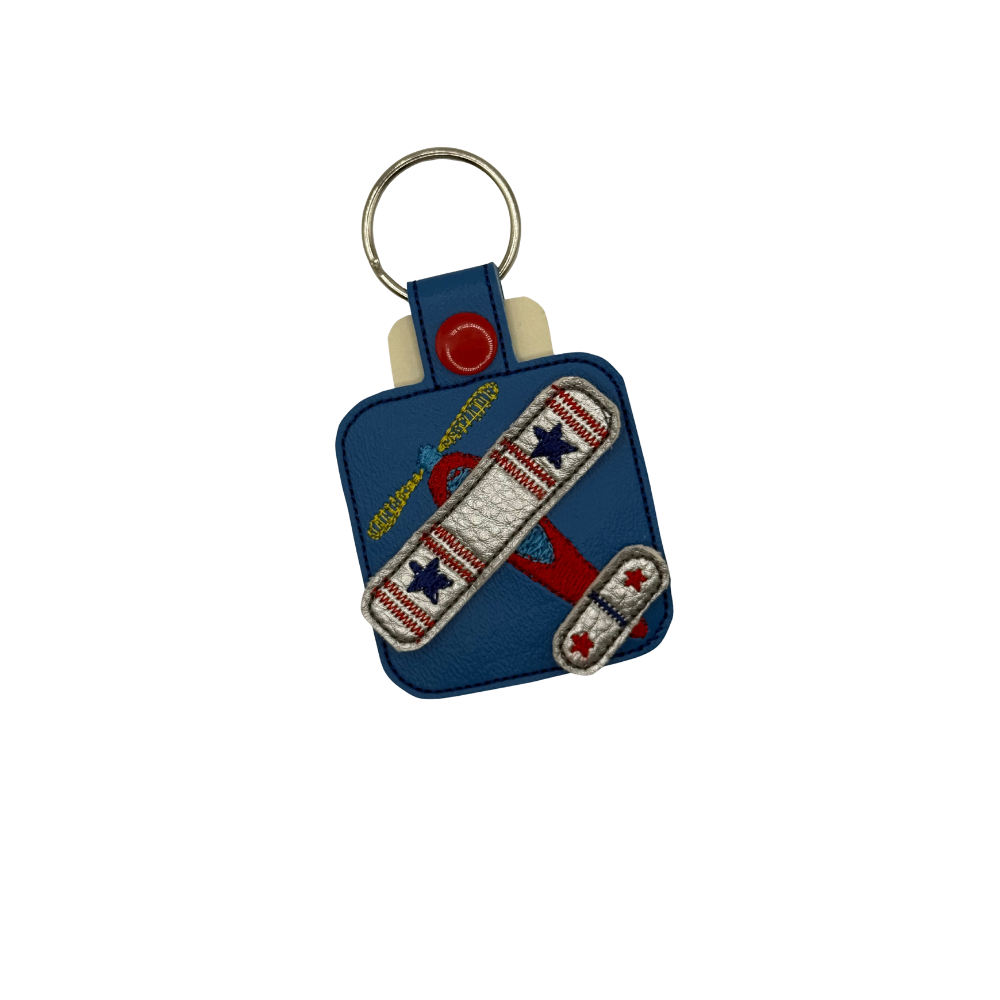 Decorative Embroidered Keychain - Assorted Designs & Styles
