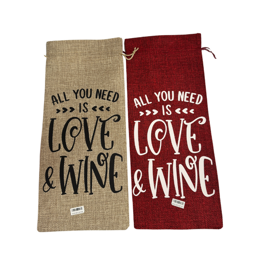All You Need Is Love & Wine Wine Bag