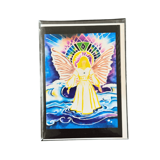 White Dress Angel Greeting Card