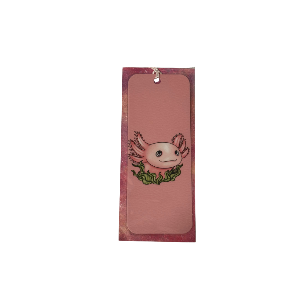 Axolotl and Tassel Bookmark