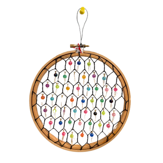 Small Beaded Chicken Wire Suncatchers