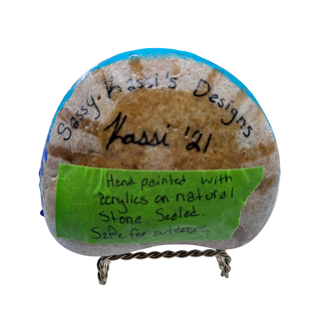 Voodoo Doll Painted Rock