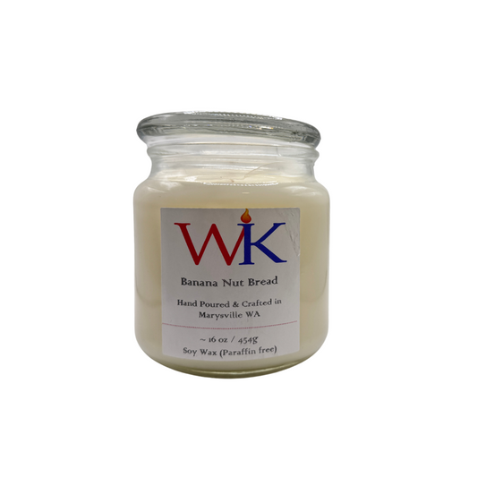 Banana Bread | Premium 17oz Soy Candle | Hand-Poured in Glass
