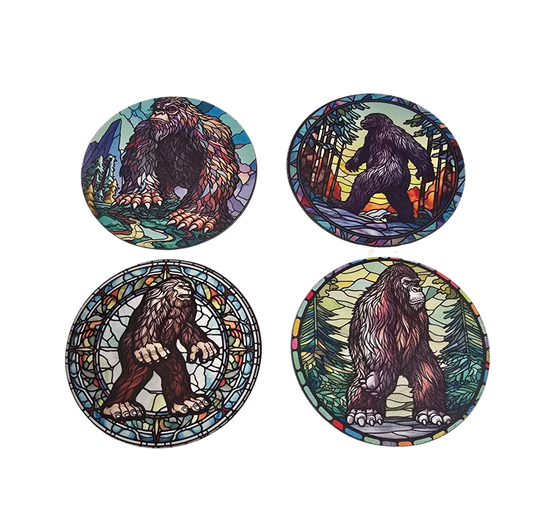 Bigfoot Neoprene Coasters - Set of 4