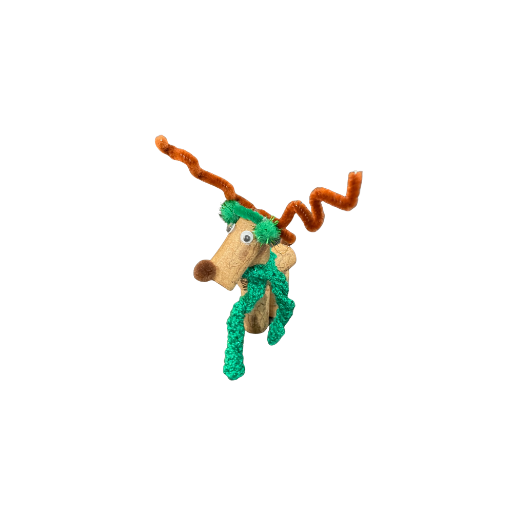 Wine Cork Reindeers