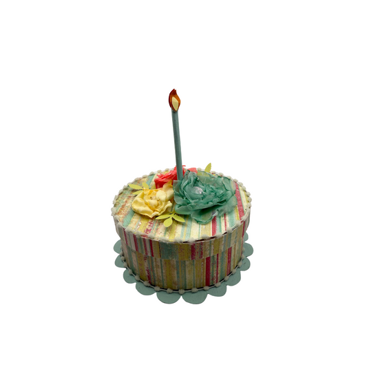 Beaded Floral Paper Cakes