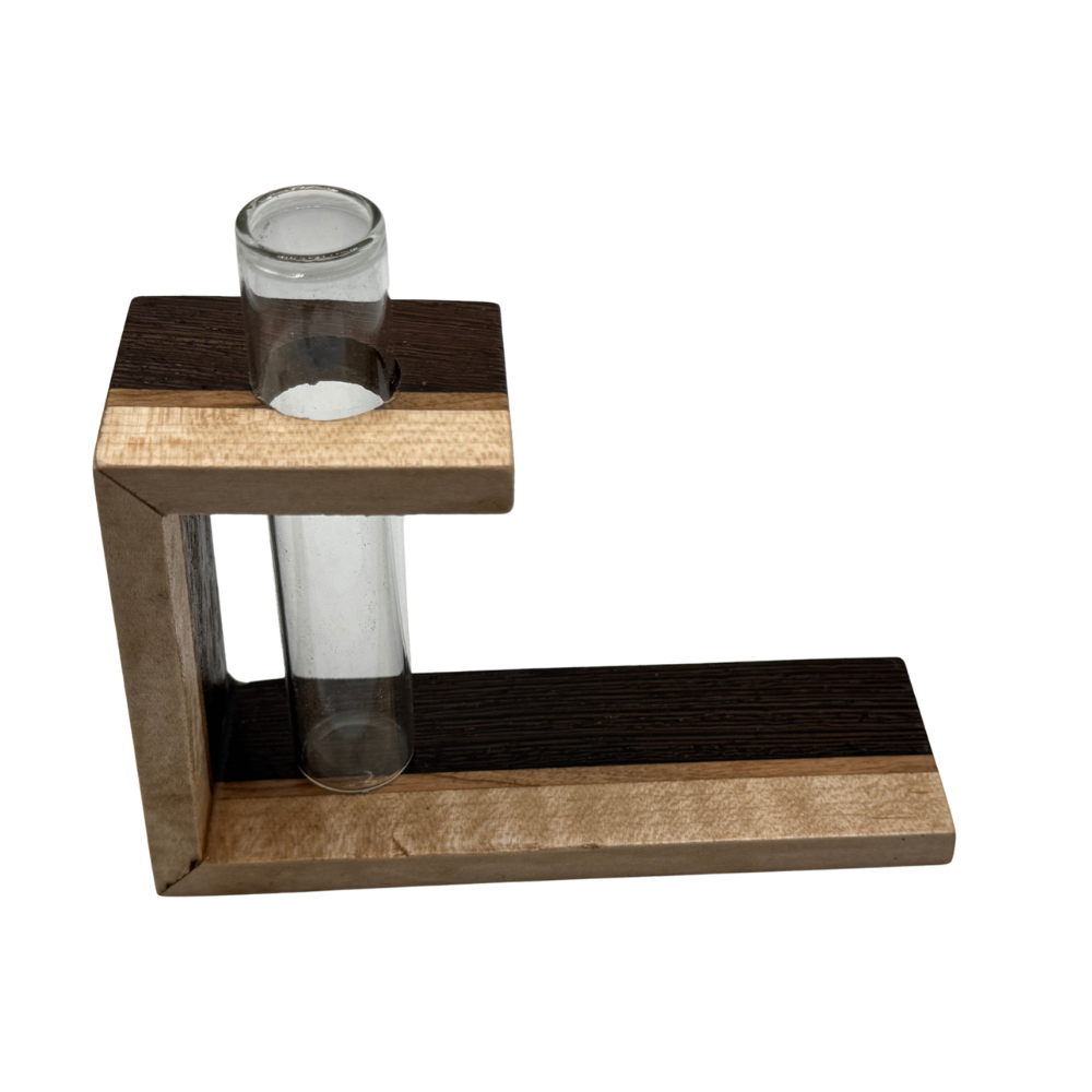 Small Handmade Wooden Bud Vase | Minimalist Wood Decor