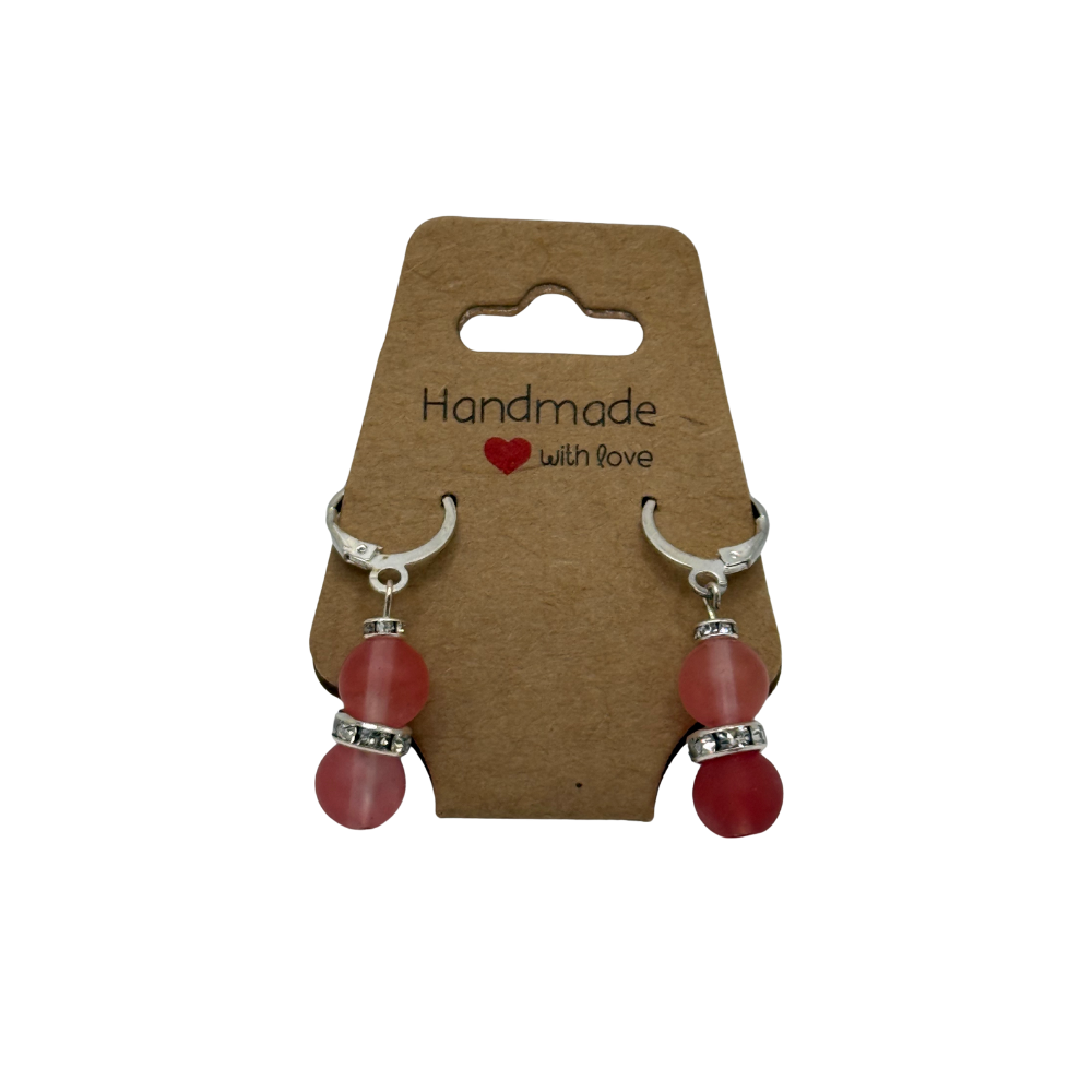 Handcrafted Beaded Clip-On Earrings