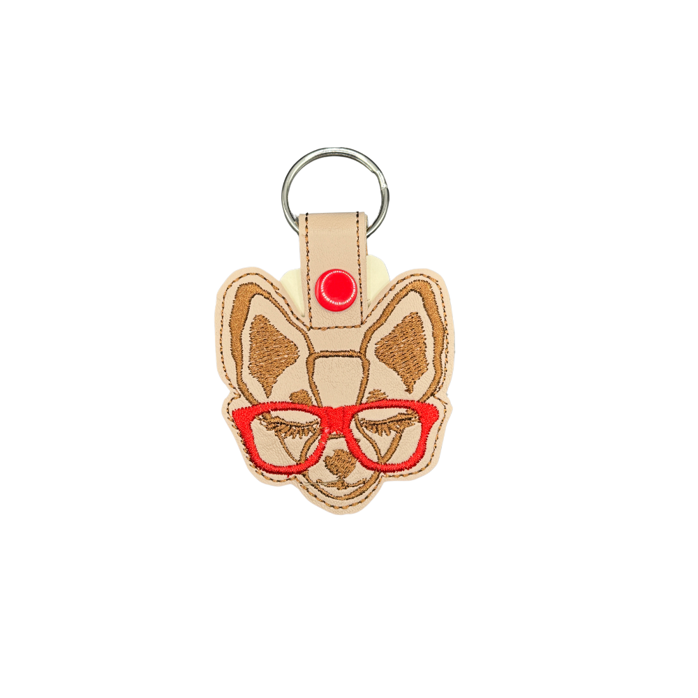 Cute Animal & Fantasy Creature Embroidered Keychain