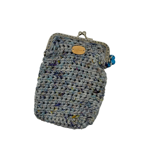 Handmade Knitted Coin Purse - Medium
