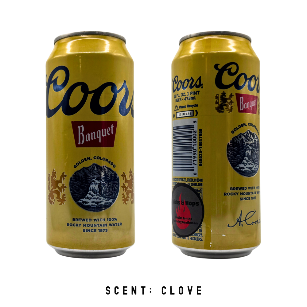 Coors Banquet Upcycled Can-dle - 16oz - Scent: Clove