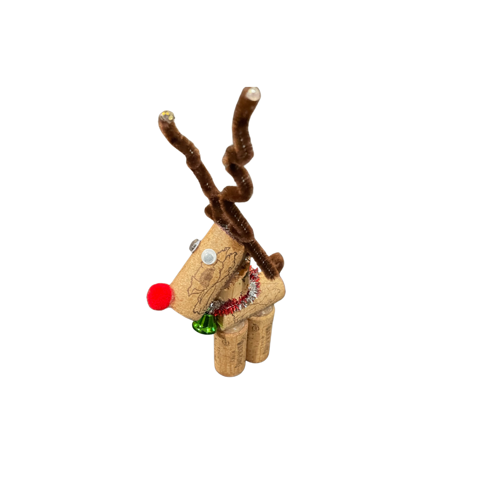 Wine Cork Reindeers