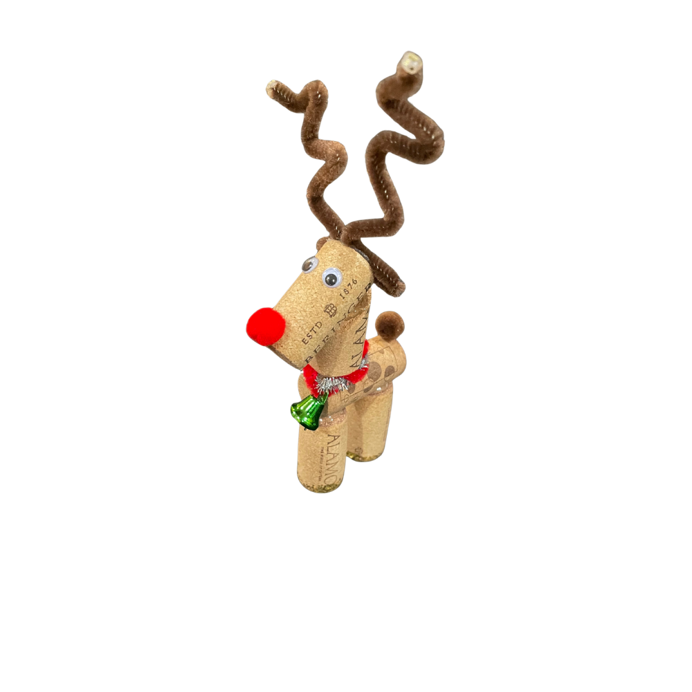 Wine Cork Reindeers