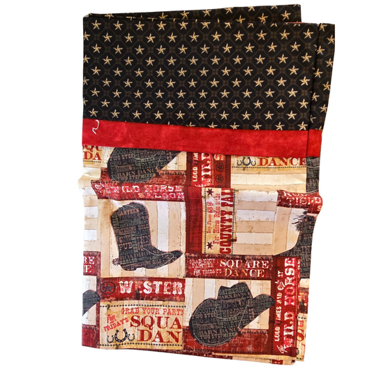 Cowboy Print Pillow Case