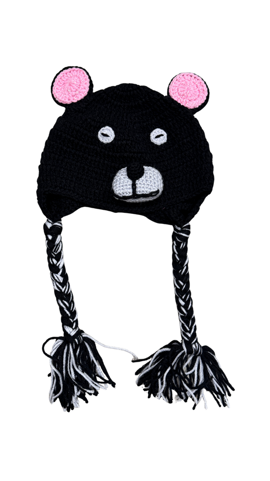 Handmade Knit Animal Beanie | Cozy Winter Hat