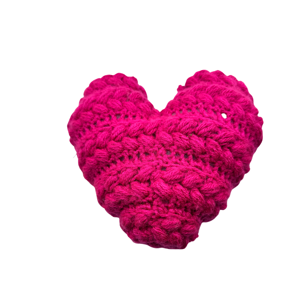Crocheted Pink Heart