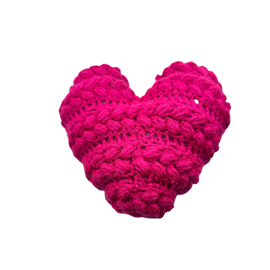 Crocheted Pink Heart